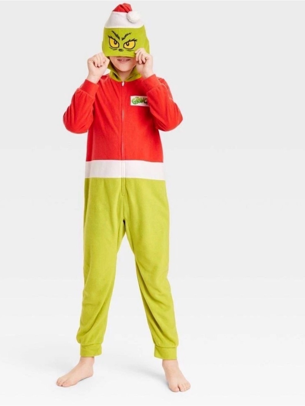 Dr. Seuss The Grinch hooded union suit pajama